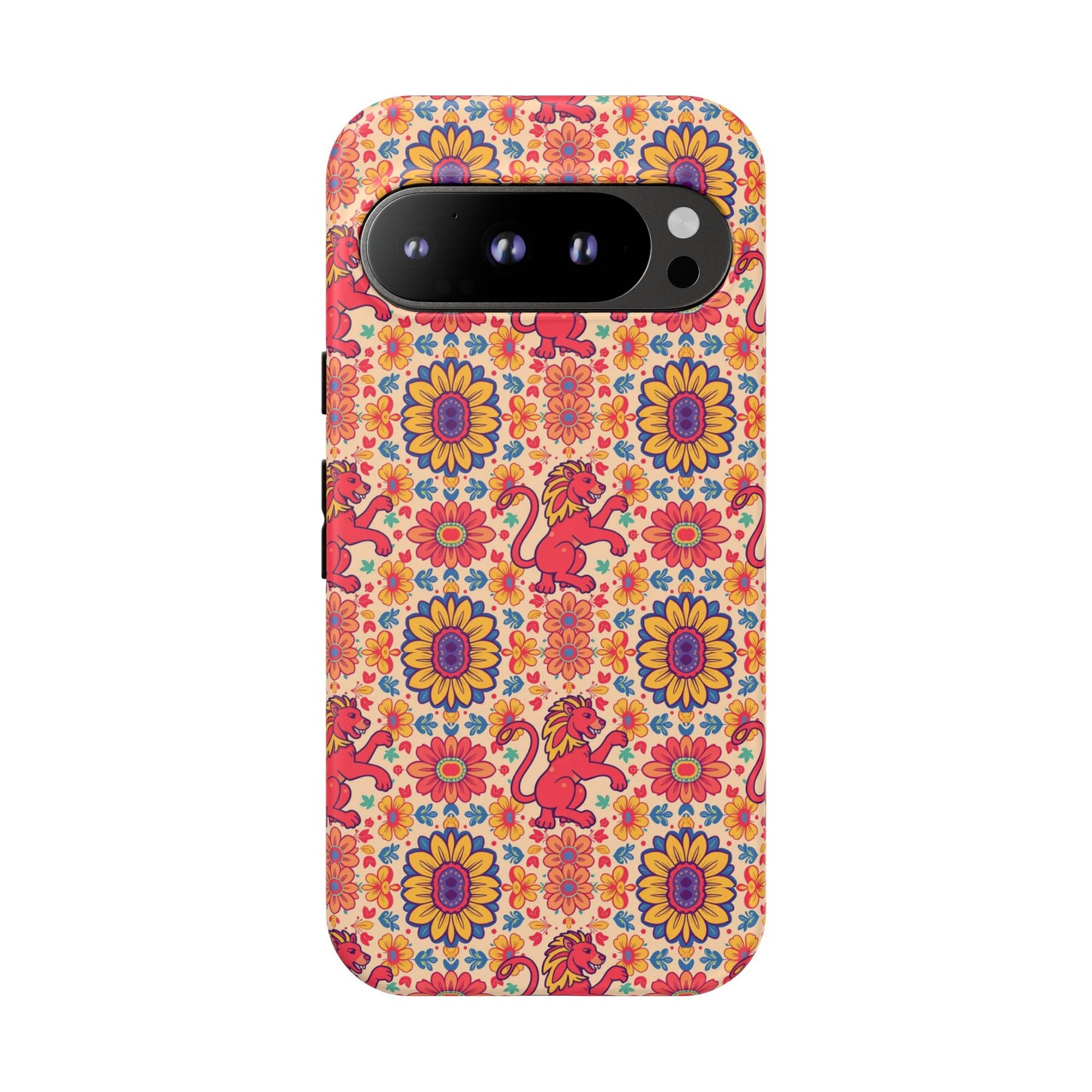 Tough Cases, Leo, Zodiac v1, Flower Pattern