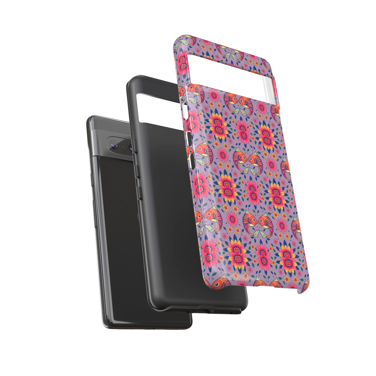 Tough Cases, Pisces, Zodiac v3, Flower Pattern