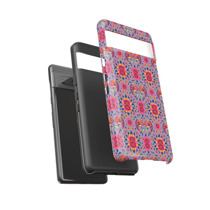 Tough Cases, Pisces, Zodiac v3, Flower Pattern