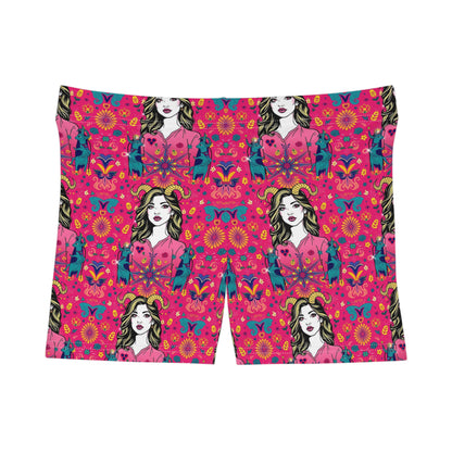 Women's Shorts, (AOP), Capricorn, Zodiac, Sexy Pattern
