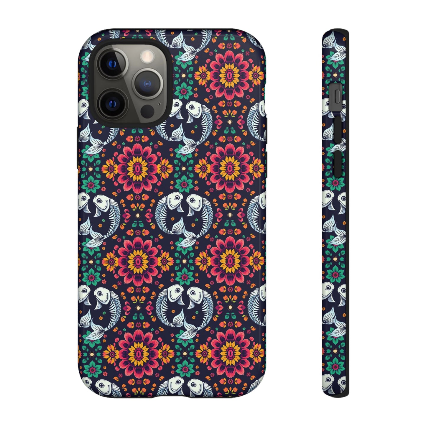 Tough Cases, Pisces, Zodiac v4, Flower Pattern