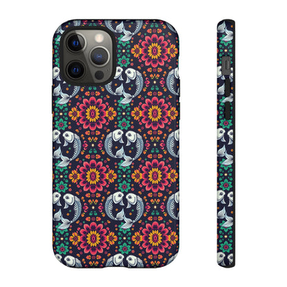 Tough Cases, Pisces, Zodiac v4, Flower Pattern
