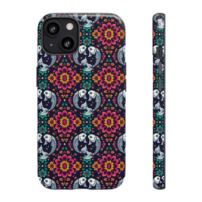 Tough Cases, Pisces, Zodiac v4, Flower Pattern