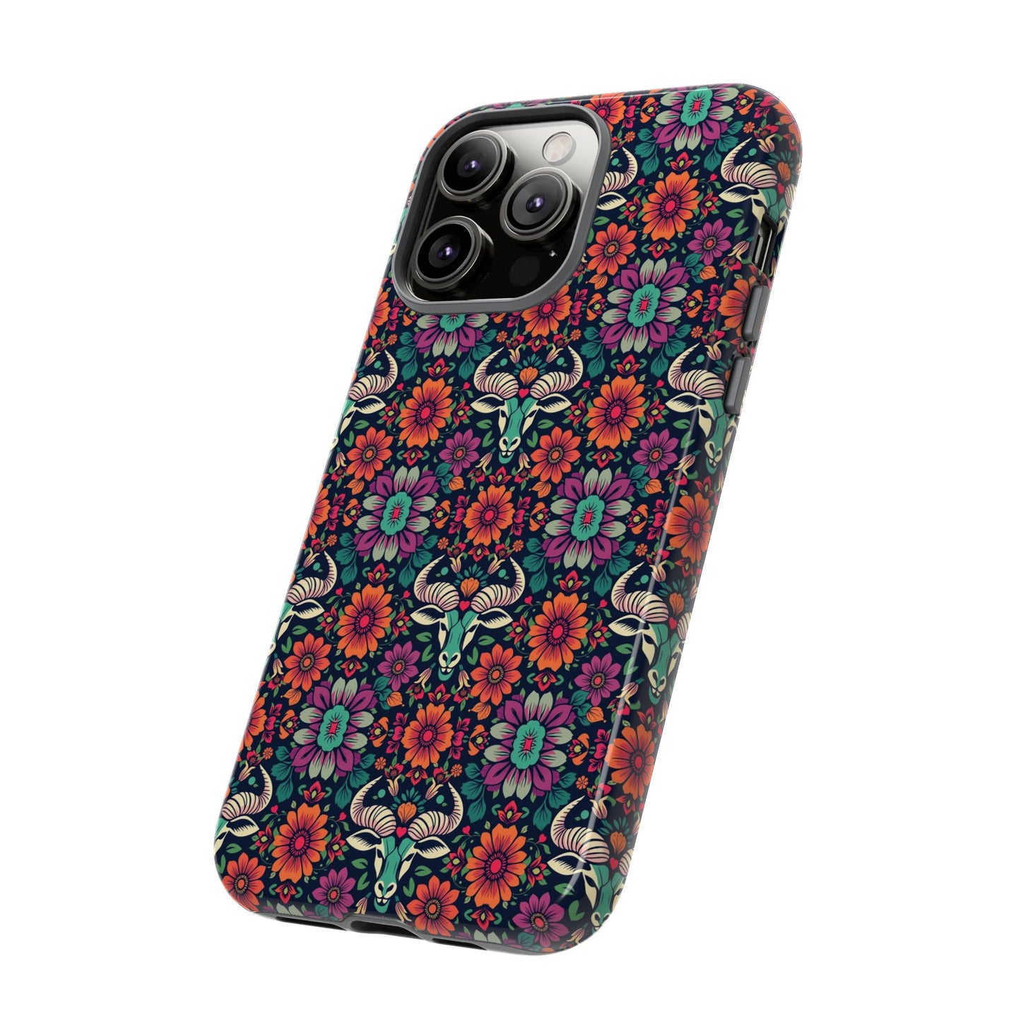 Tough Cases, Taurus, Zodiac v4, Flower Pattern