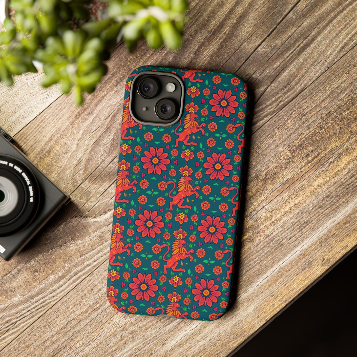 Tough Cases, Leo, Zodiac v2, Flower Pattern