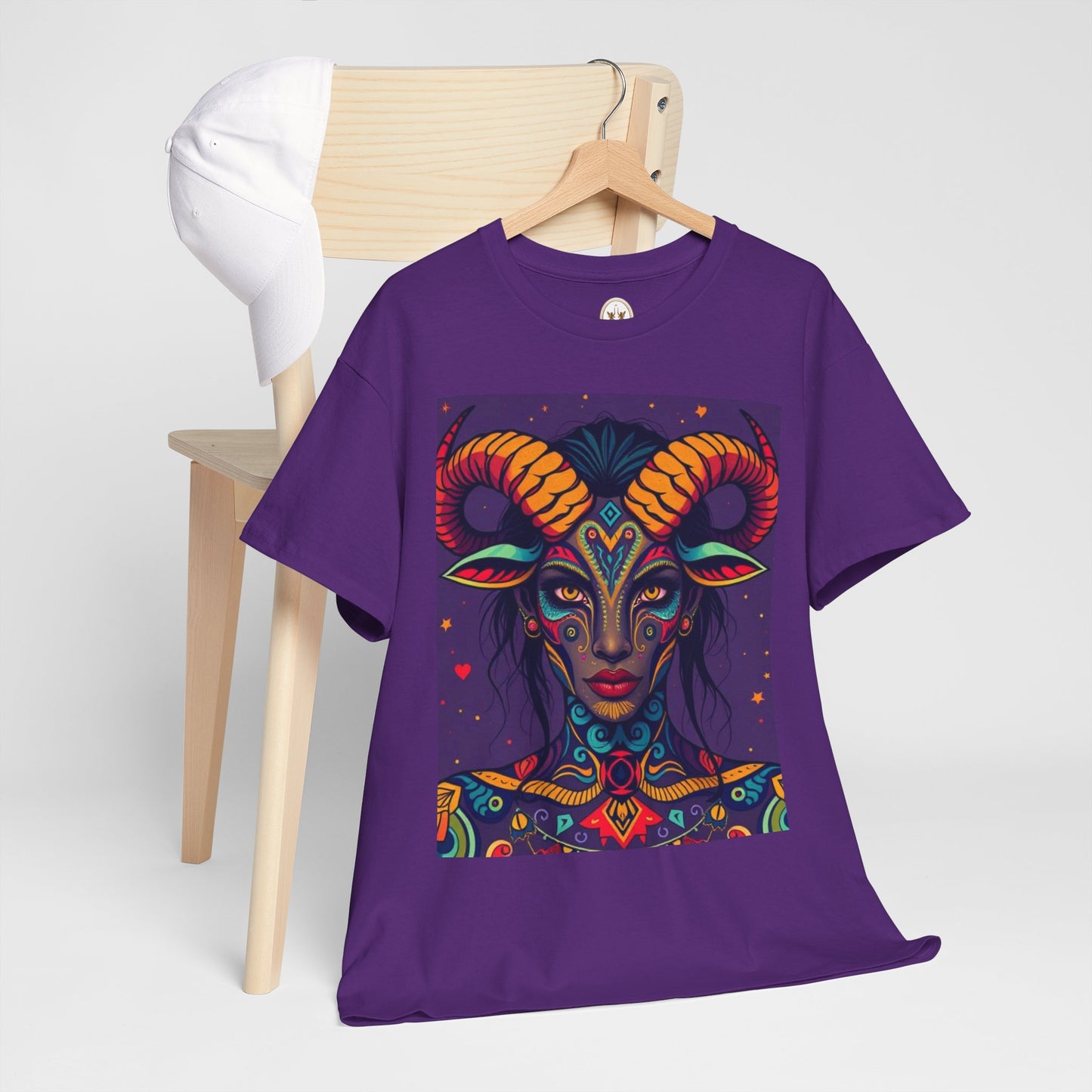 Unisex Heavy Cotton T-Shirt, Taurus, Zodiac v3, Sexy Art