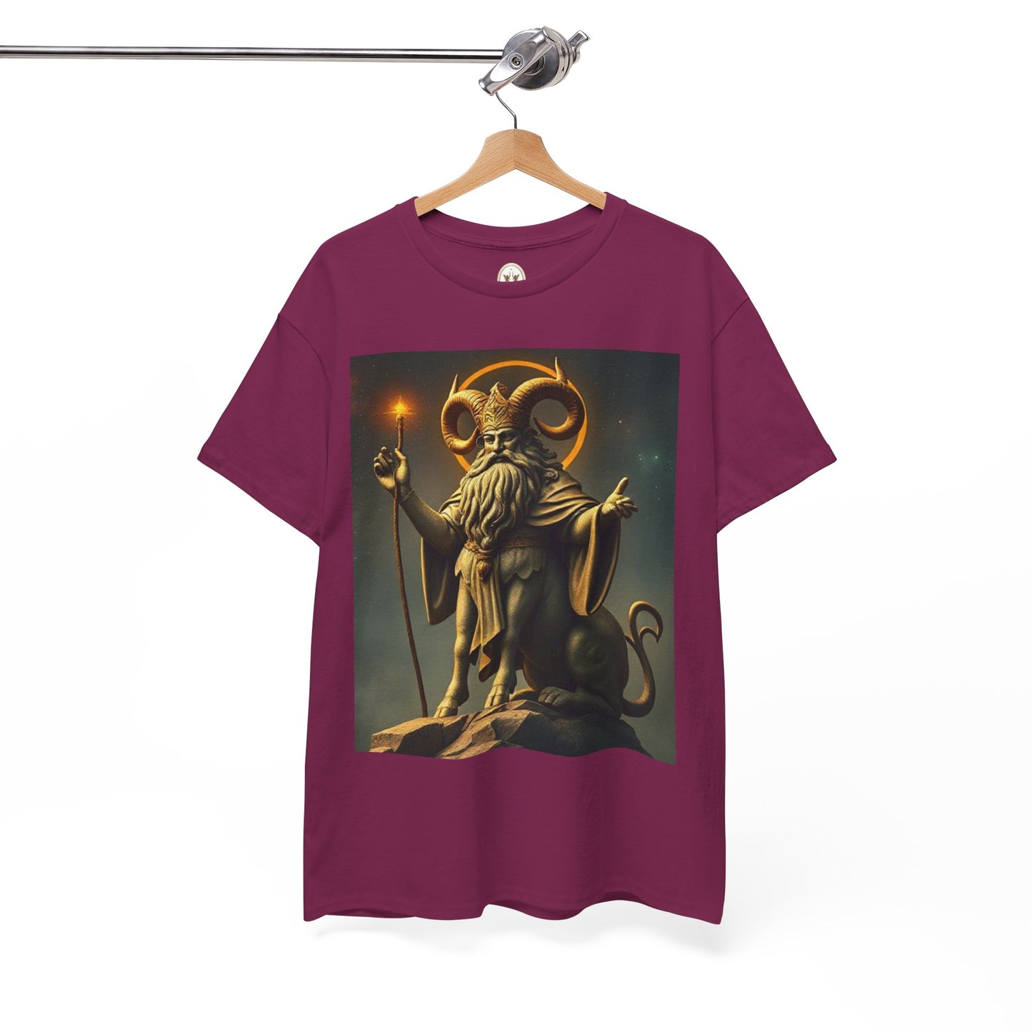 Unisex Heavy Cotton T-Shirt, Taurus God, Zodiac Design