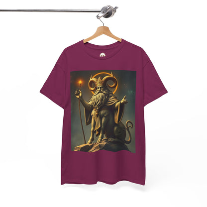 Unisex Heavy Cotton T-Shirt, Taurus God, Zodiac Design
