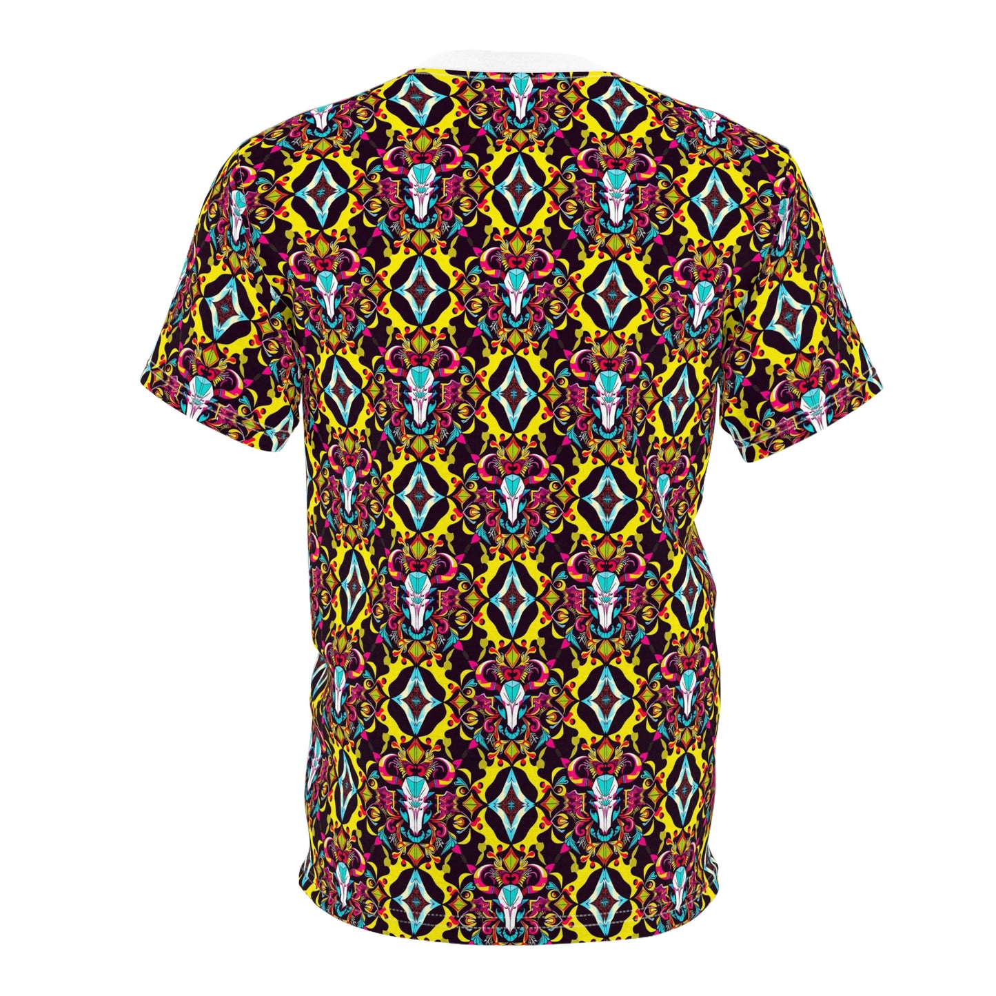 Unisex Cut & Sew T-Shirt, (AOP), Taurus, Zodiac, Jewels Pattern