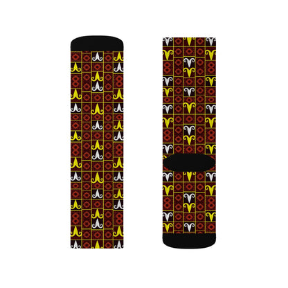 Sublimation Socks, Aries, Zodiac, Shapes Pattern