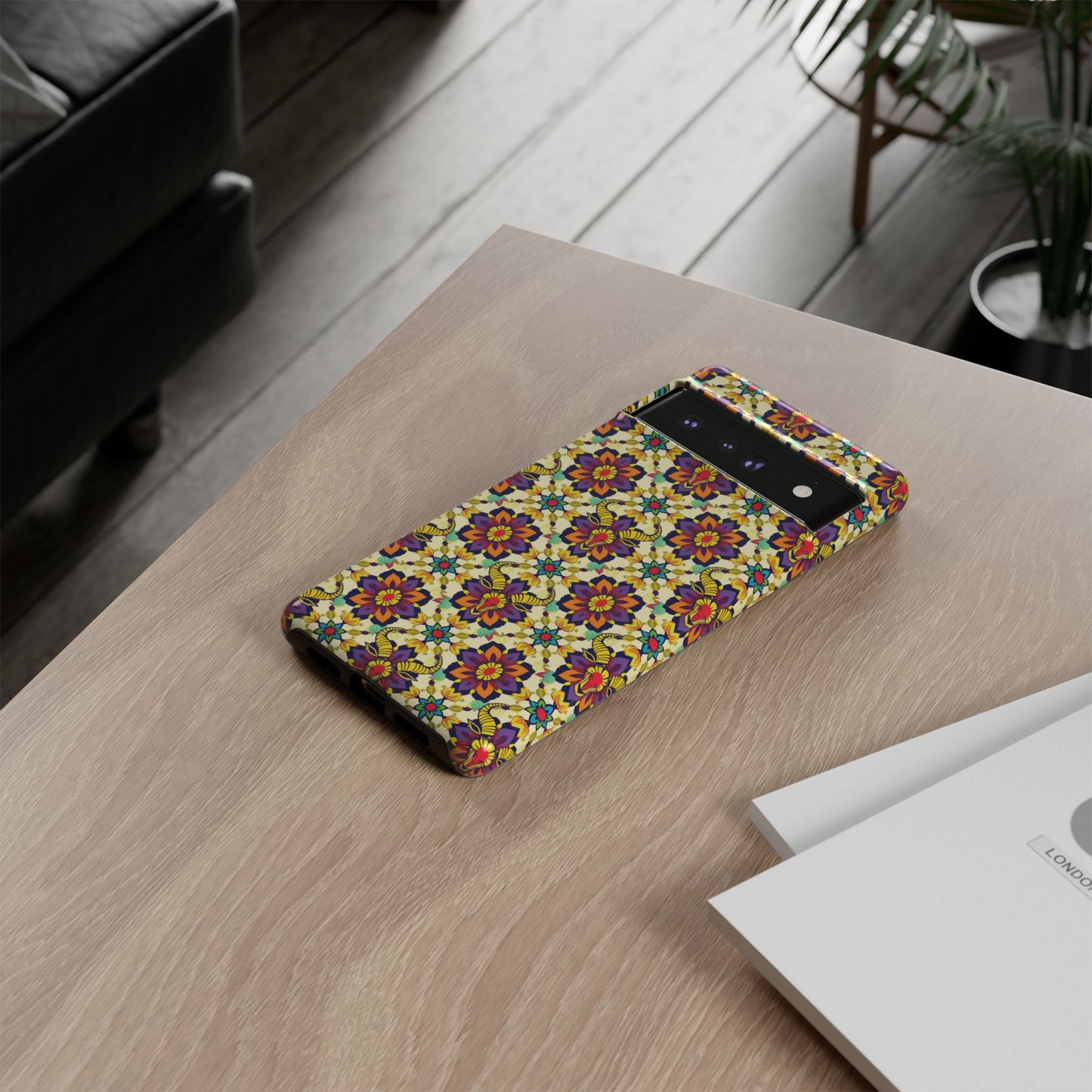 Tough Cases, Taurus, Zodiac v1, Flower Pattern