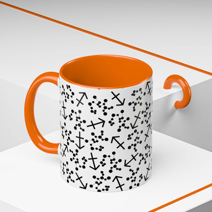 Accent Coffee Mug with the Sagittarius sign (11, 15oz)