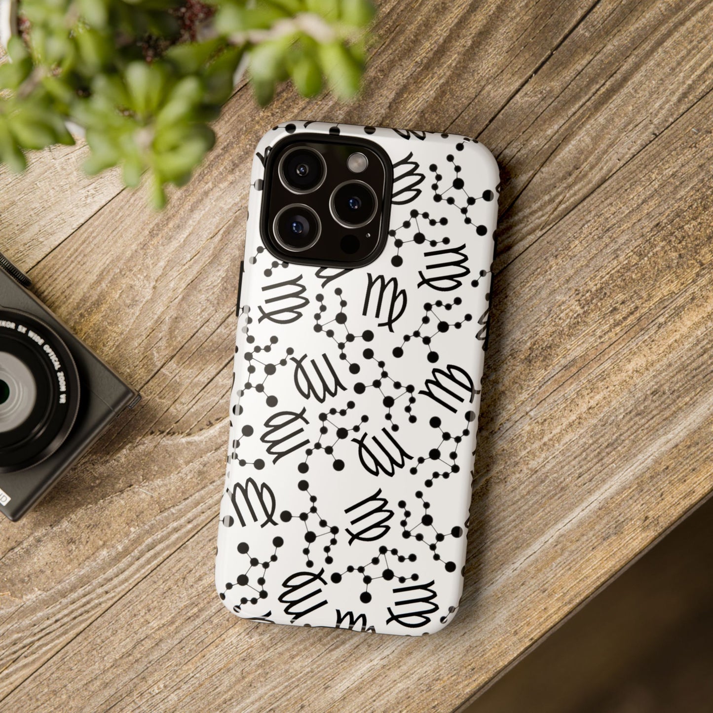 Tough Cases with the Virgo Zodiac sign for iPhone, Samsung Galaxy, and Google Pixel devices