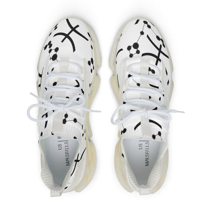 Men's Mesh Sneakers, Pisces Zodiac Sign, all over print