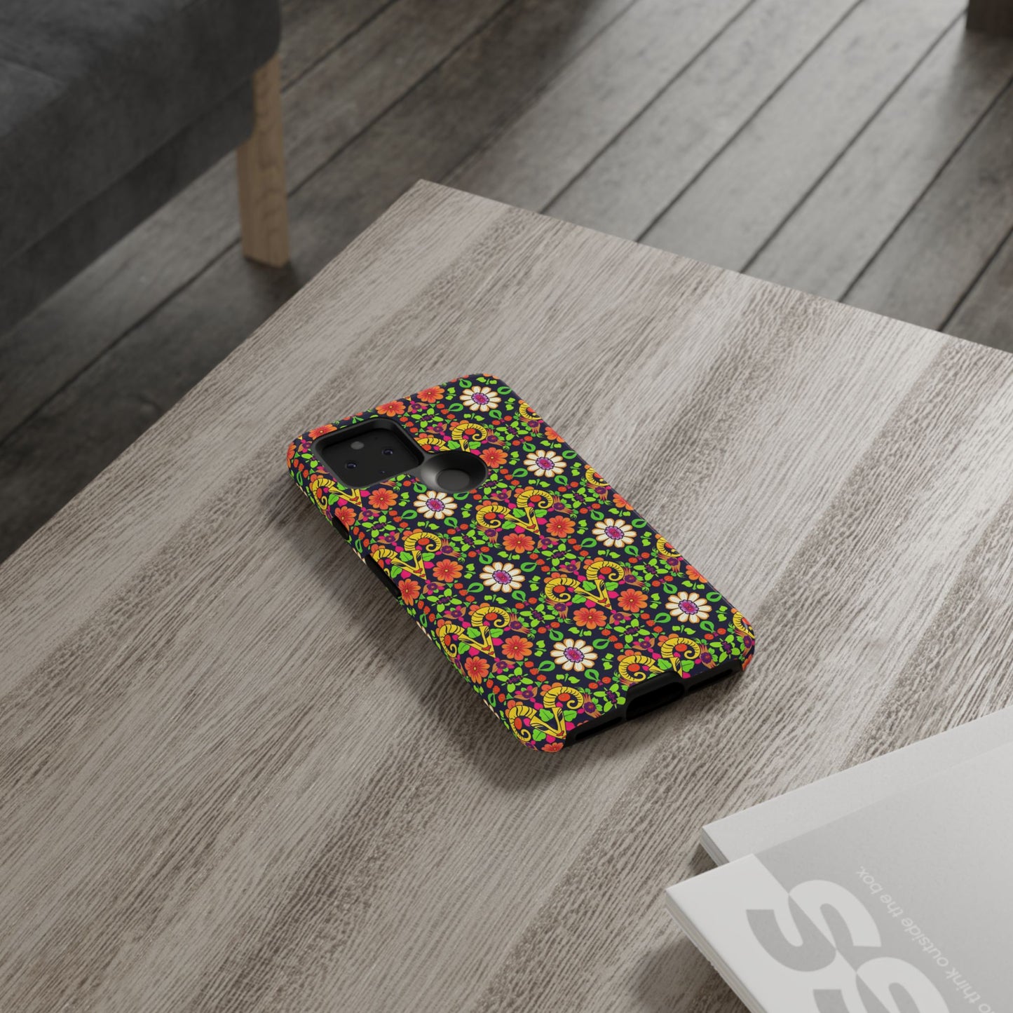 Tough Cases, Aries, Zodiac v4, Flower Pattern