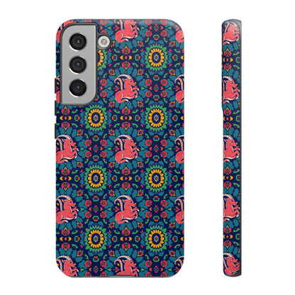 Tough Cases, Capricorn, Zodiac v1, Flower Pattern