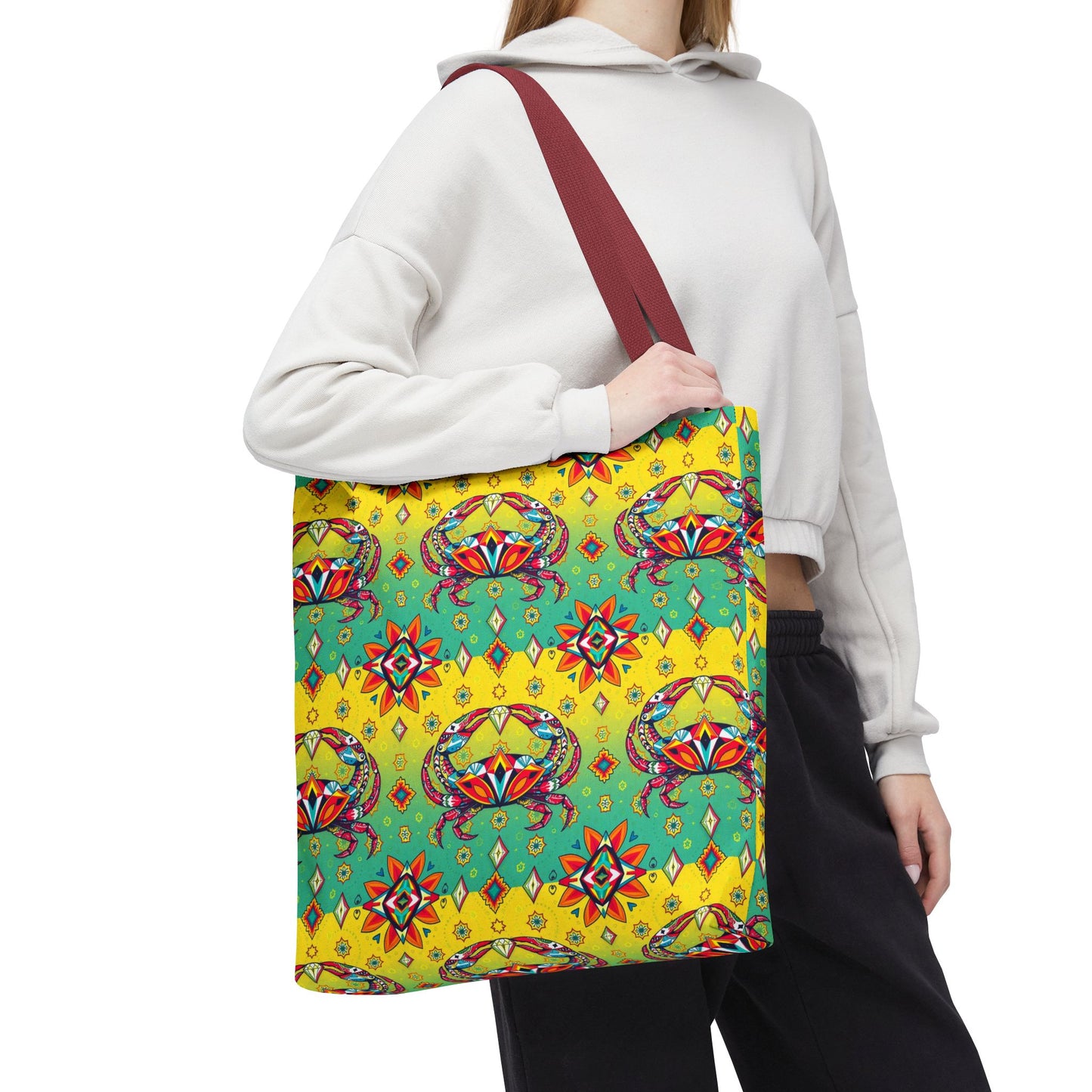 Tote Bag (AOP), Cancer, Zodiac, Jewel Pattern
