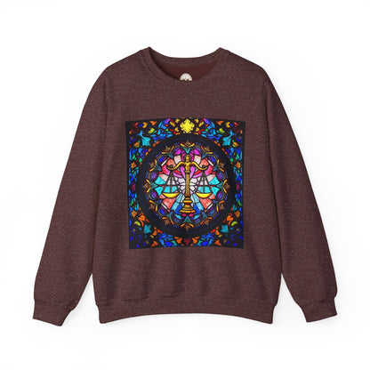Unisex Heavy Blend™ Crewneck Sweatshirt, Glass 1, Libra Zodiac Design