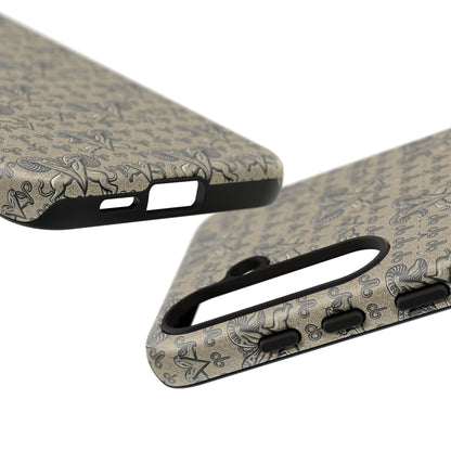Tough Cases, Aries, Zodiac, Metal Pattern