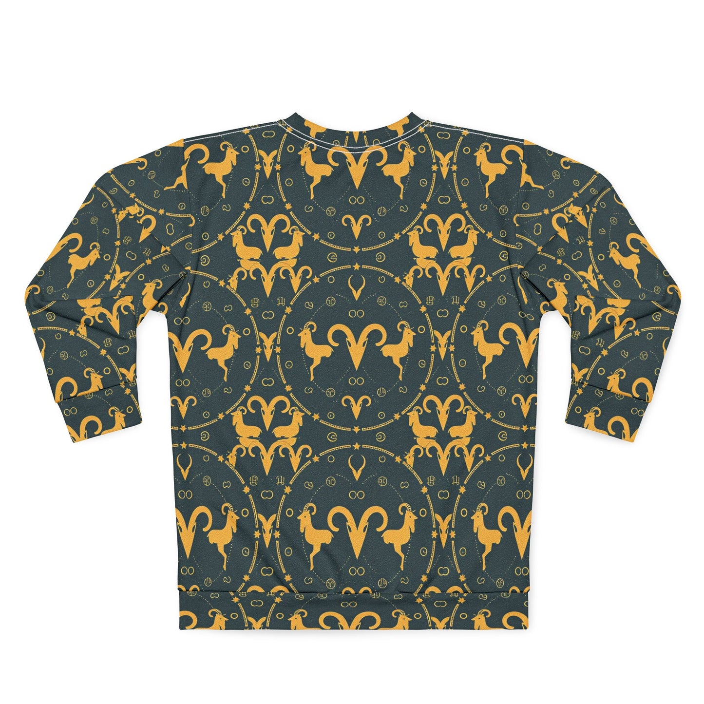 Unisex Sweatshirt, Zodiac Design, Pattern v1, Aries, AOP