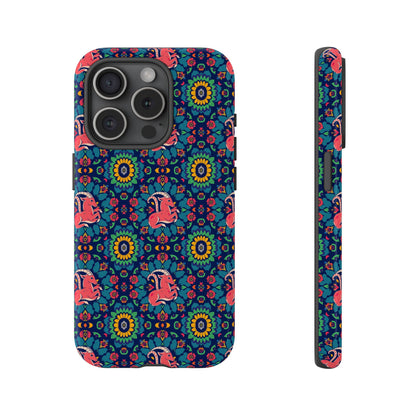 Tough Cases, Capricorn, Zodiac v1, Flower Pattern