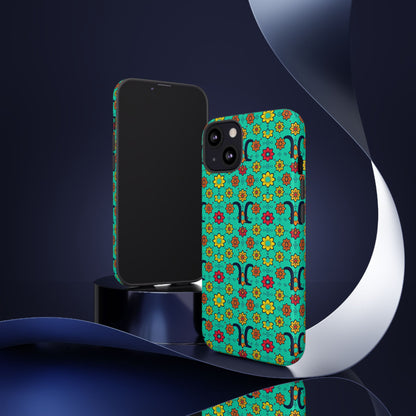 Tough Cases, Aquarius, Zodiac v2, Flower Pattern