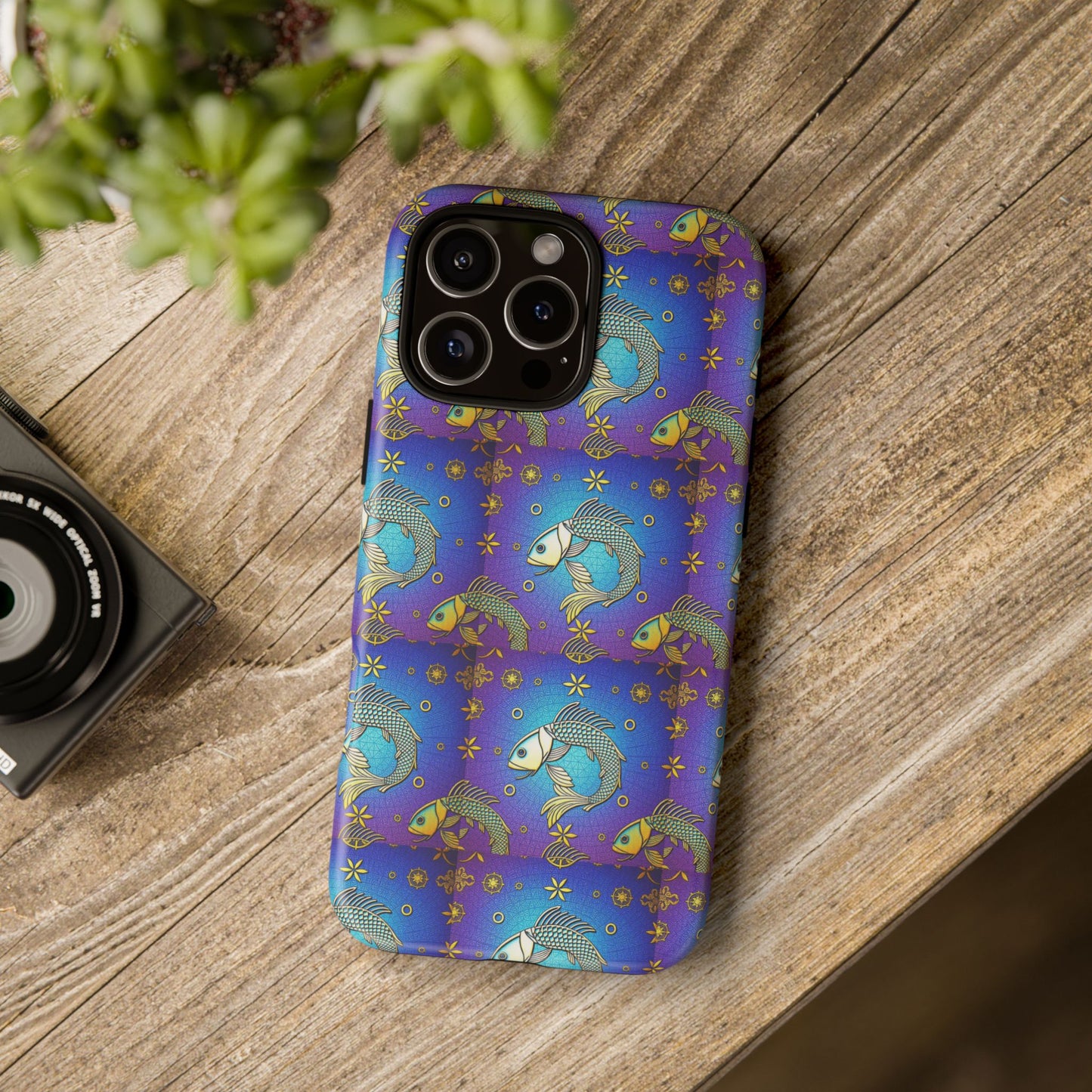 Tough Cases, Pisces, Zodiac v2, Metal Pattern