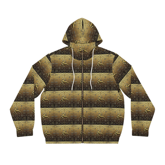 Full-Zip Hoodie (AOP), Aquarius, Zodiac v1, Pattern
