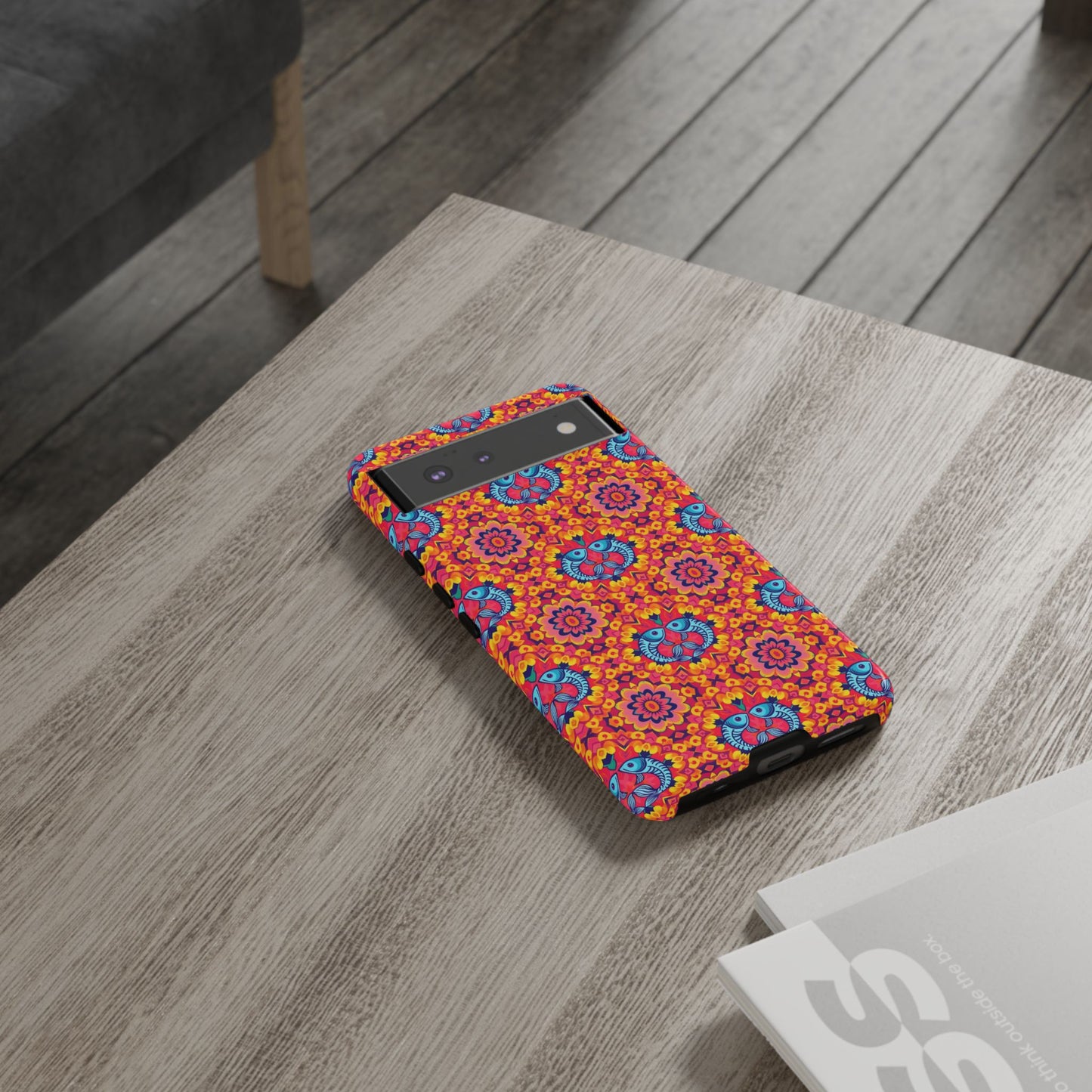 Tough Cases, Pisces, Zodiac v1, Flower Pattern