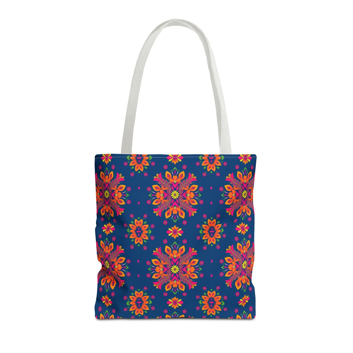 Tote Bag (AOP), Gemini, Zodiac v2, Flower Pattern