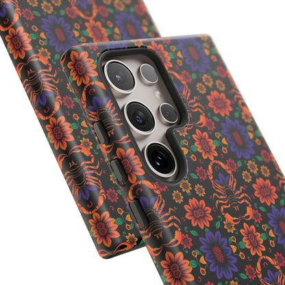 Tough Cases, Scorpio, Zodiac, Flower Pattern