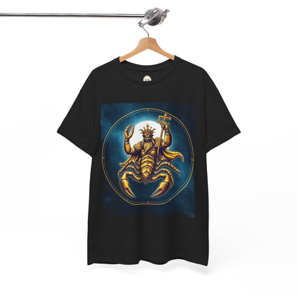 Unisex Heavy Cotton T-Shirt, Moon, Scorpio Zodiac Design