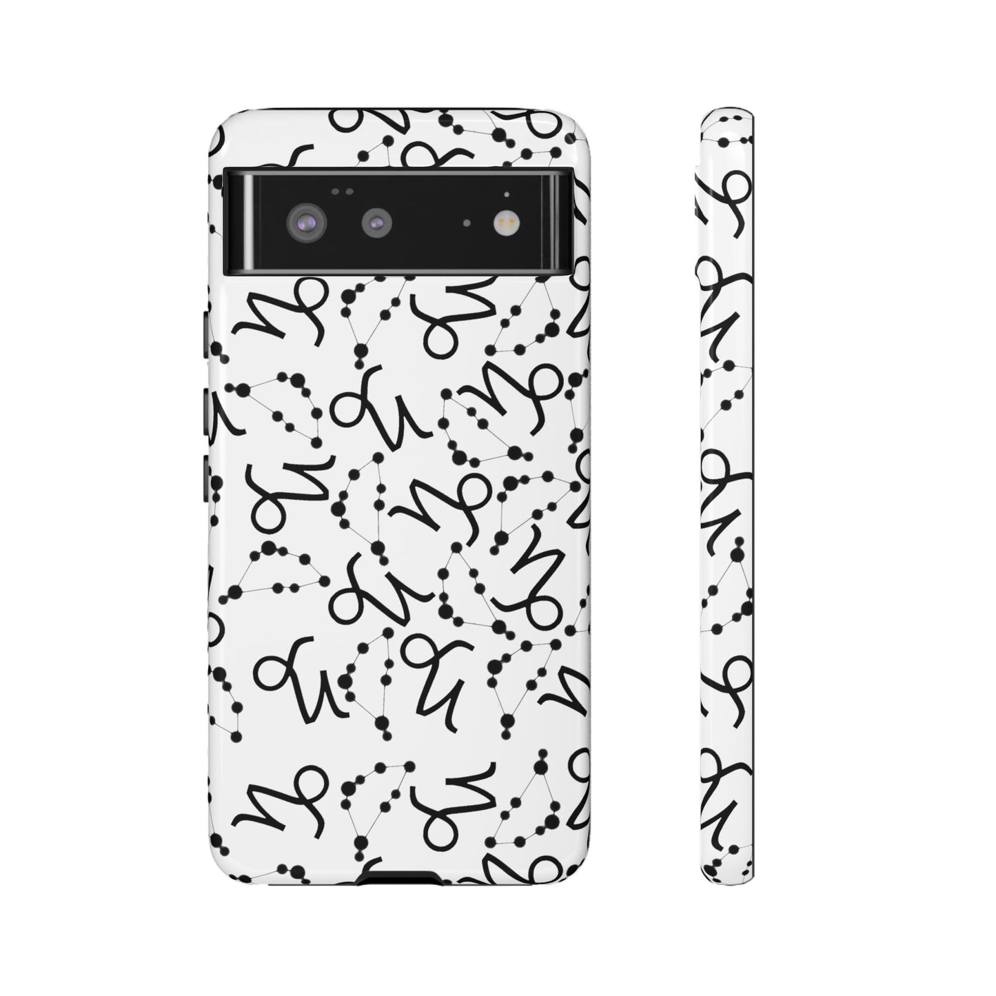 Tough Cases with the Capricorn Zodiac sign for iPhone, Samsung Galaxy, and Google Pixel devices