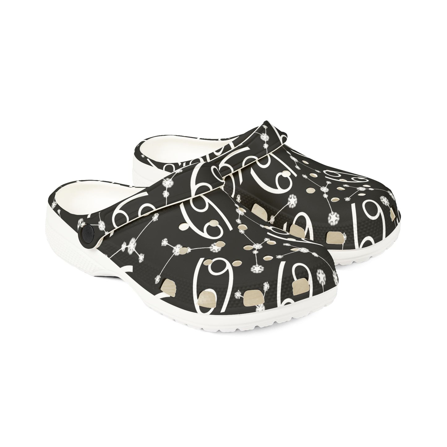 EVA Foam Rubber Shoes (AOP), Material 100% EVA, Cancer Zodiac Design