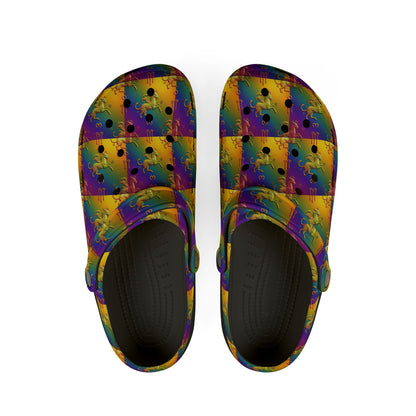 EVA Foam Rubber Shoes, (AOP), Virgo, Zodiac v4, Pattern
