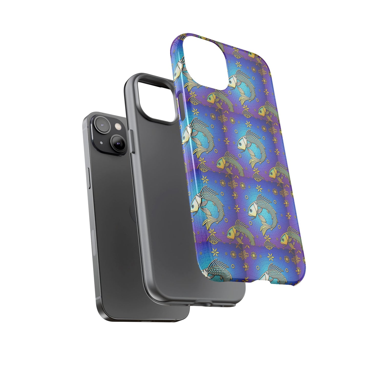 Tough Cases, Pisces, Zodiac v2, Metal Pattern