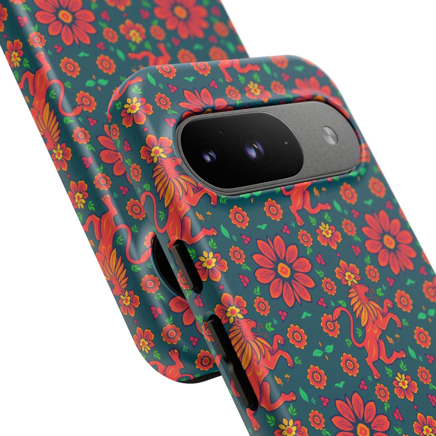 Tough Cases, Leo, Zodiac v2, Flower Pattern
