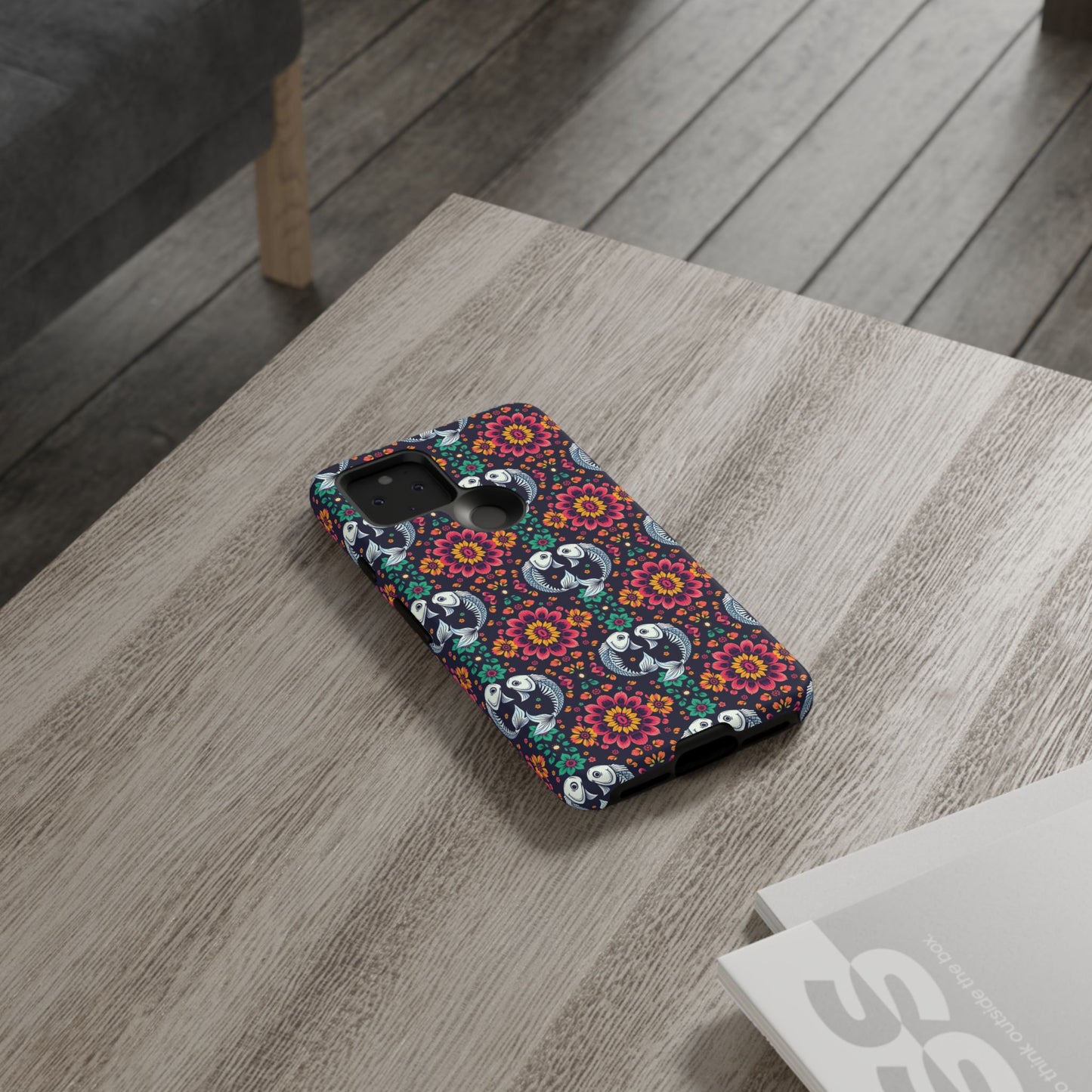 Tough Cases, Pisces, Zodiac v4, Flower Pattern