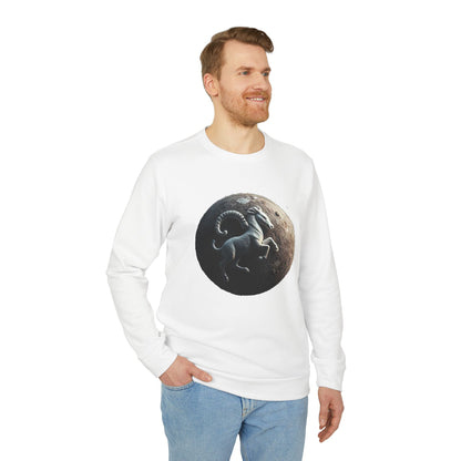 Adidas, Unisex Fleece Crewneck Sweatshirt, Aries, Planet Animal, Zodiac
