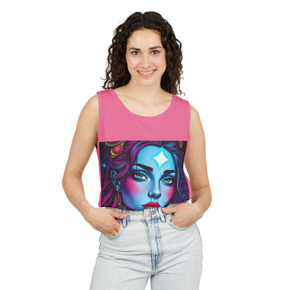 Unisex Garment-Dyed, Tank Top, Gemini, Pop Art, 100% US cotton