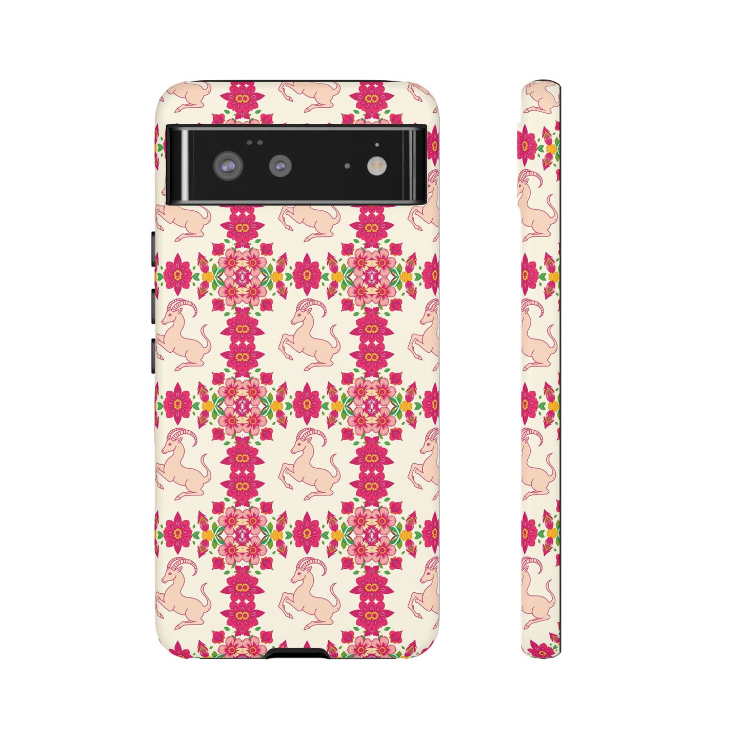 Tough Cases, Capricorn, Zodiac v3, Flower Pattern
