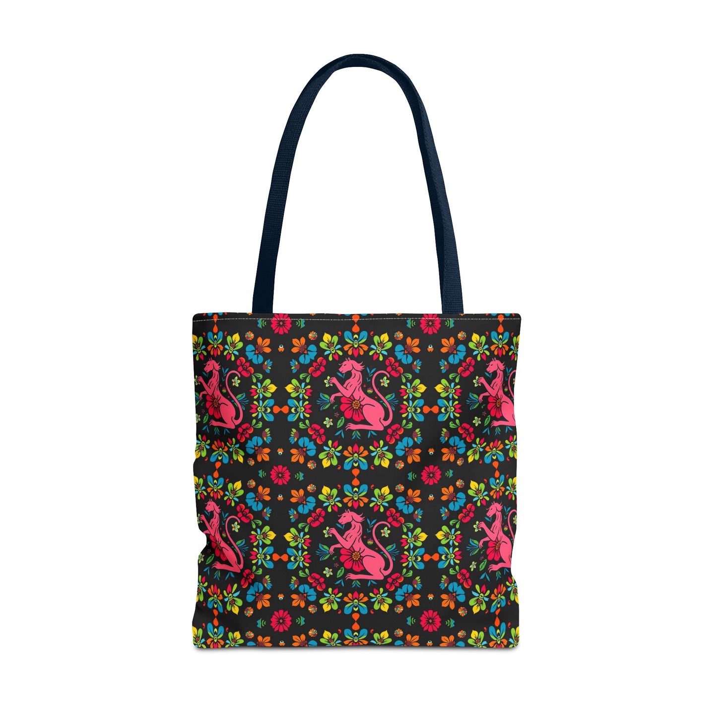 Tote Bag, (AOP), Virgo, Zodiac v6, Flower Pattern