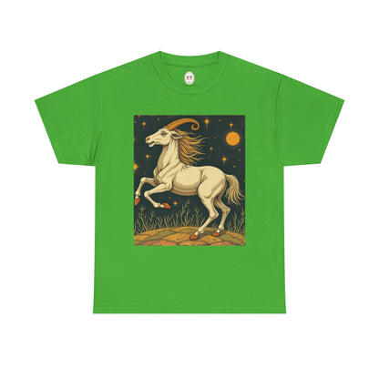 Unisex Heavy Cotton T-Shirt, Aries Animal, Zodiac Design