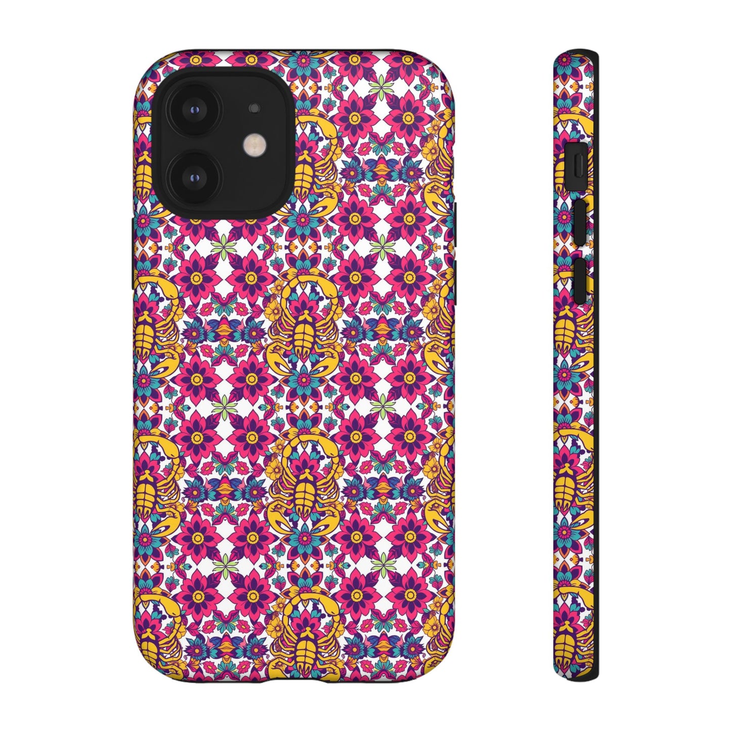 Tough Cases, Scorpio, Zodiac v2, Flower Pattern