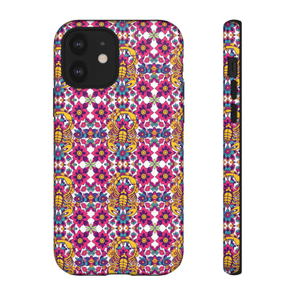 Tough Cases, Scorpio, Zodiac v2, Flower Pattern
