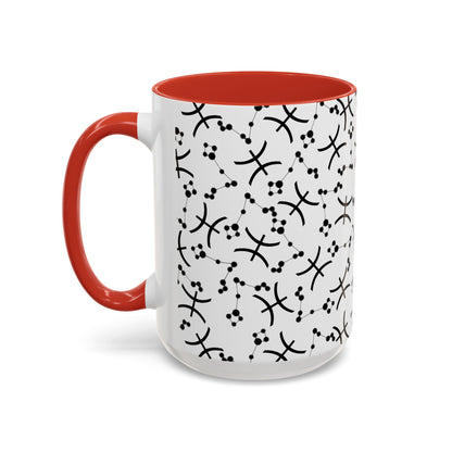 Accent Coffee Mug with the Pisces sign (11, 15oz)