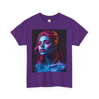 Unisex Heavy Cotton T-Shirt, Scorpio, Zodiac, Sexy Art
