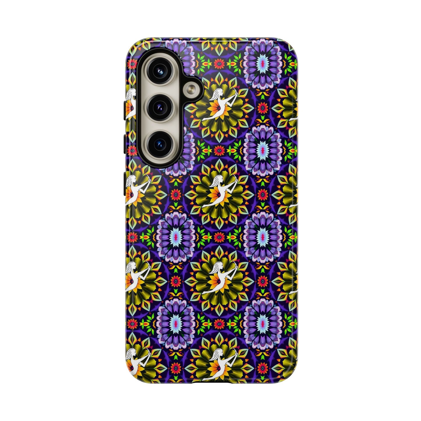 Tough Cases, Sagittarius, Zodiac v1, Flower Pattern