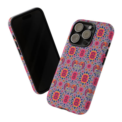 Tough Cases, Pisces, Zodiac v3, Flower Pattern