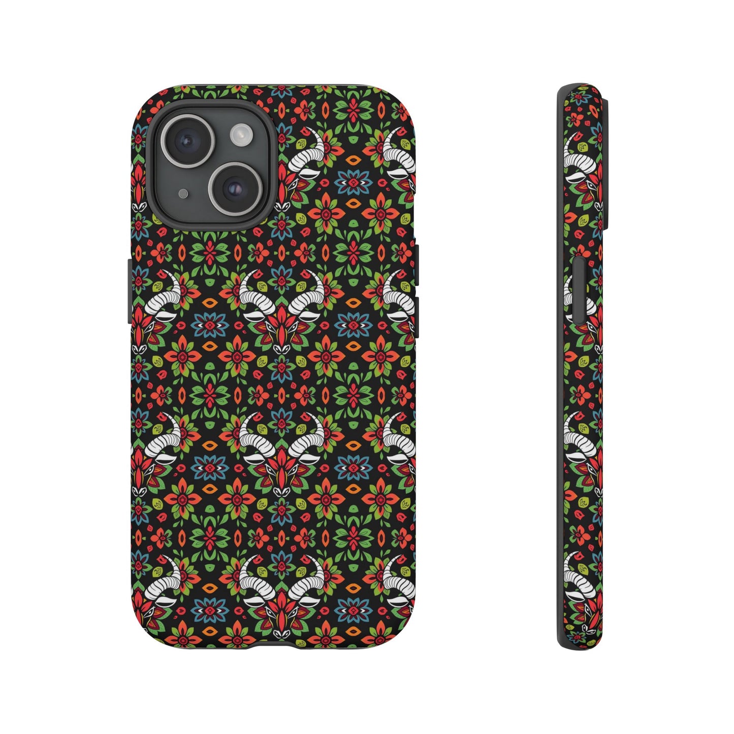 Tough Cases, Taurus, Zodiac v2, Flower Pattern